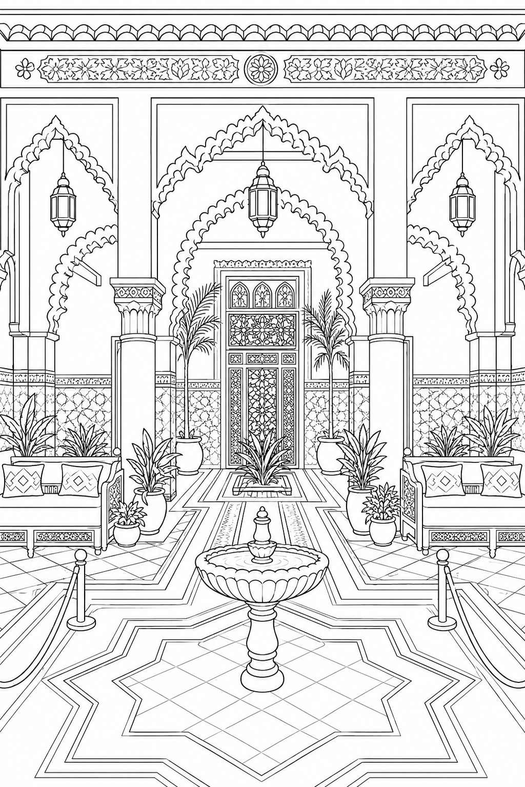 Cozy Homes coloring artwork