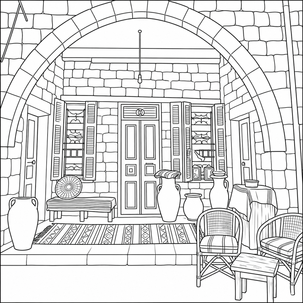 Stone arch home