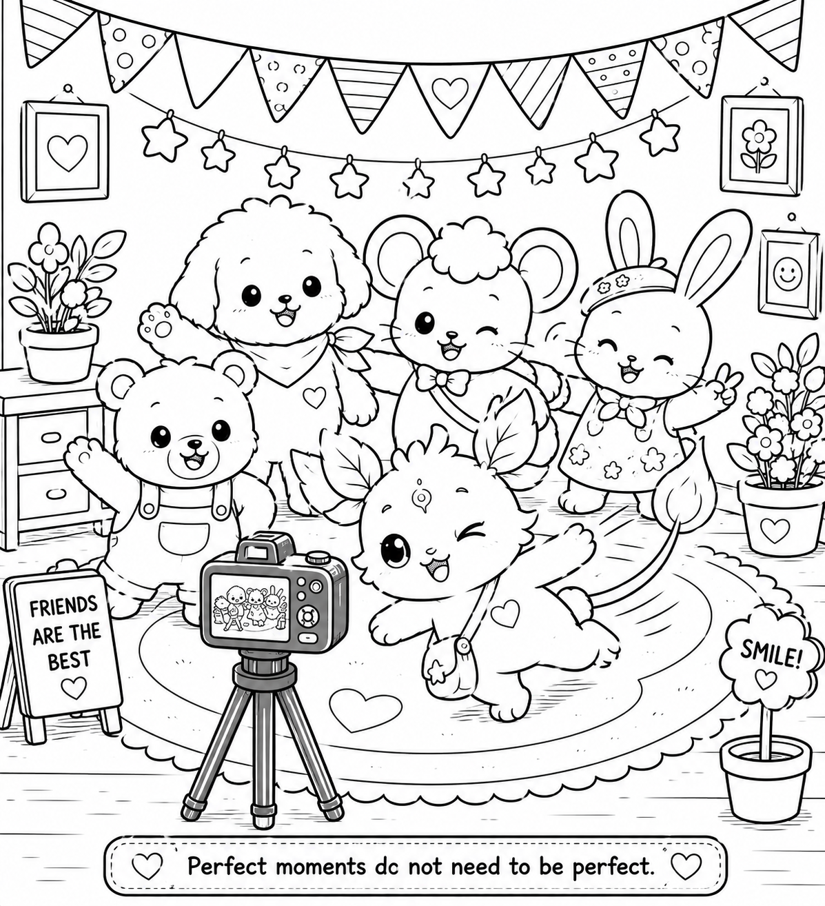 Lumi and friends original interior scene